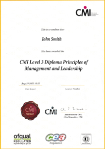 CMI Level 3 Diploma Principles of Management and Leadership - Manager ...